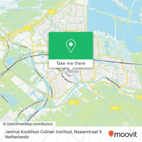 Jantrus Kookhuis Culinair Instituut, Naaierstraat 9 map