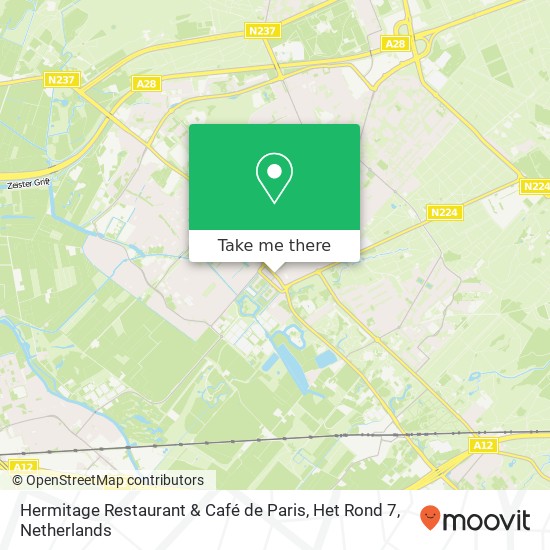 Hermitage Restaurant & Café de Paris, Het Rond 7 Karte