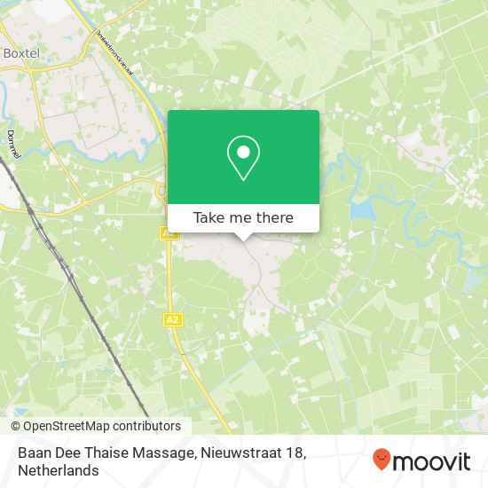 Baan Dee Thaise Massage, Nieuwstraat 18 map