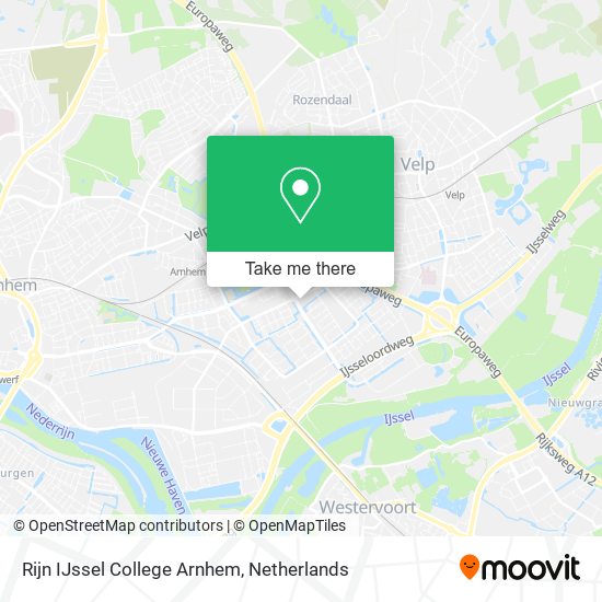 Rijn IJssel College Arnhem map