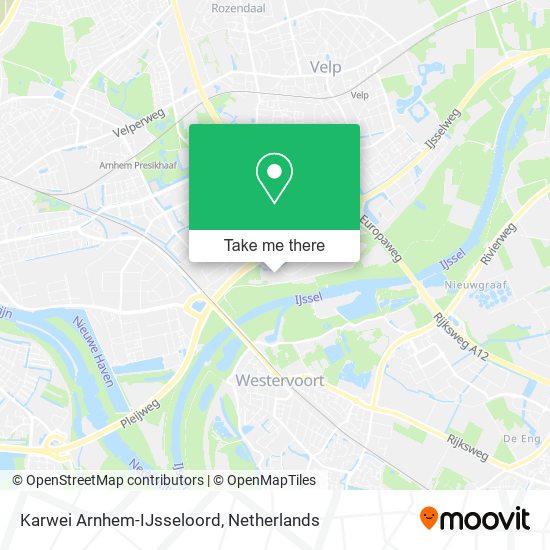 to to Karwei Arnhem-IJsseloord in Arnhem by Bus or Train?