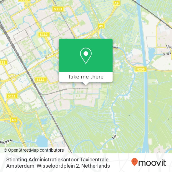 Stichting Administratiekantoor Taxicentrale Amsterdam, Wisseloordplein 2 map