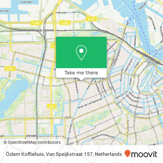 Özlem Koffiehuis, Van Speijkstraat 157 map