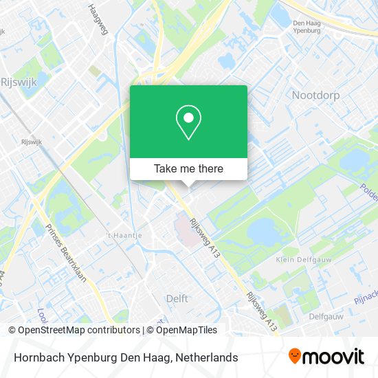 Hornbach Ypenburg Den Haag map