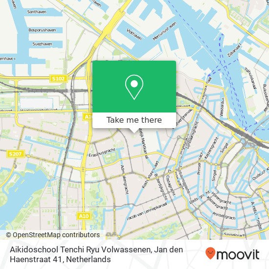 Aikidoschool Tenchi Ryu Volwassenen, Jan den Haenstraat 41 map