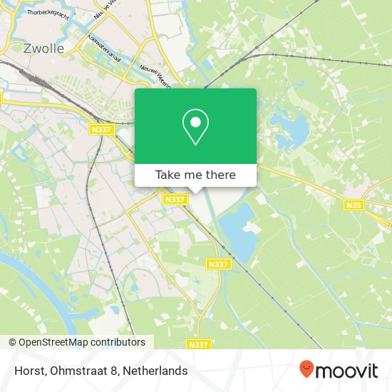 Horst, Ohmstraat 8 map