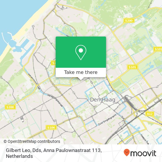 Gilbert Leo, Dds, Anna Paulownastraat 113 Karte