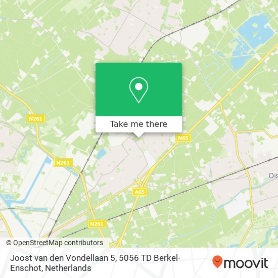 Joost van den Vondellaan 5, 5056 TD Berkel-Enschot map