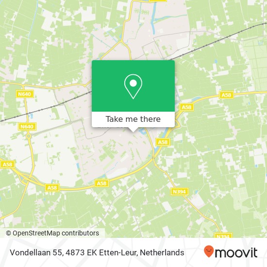 Vondellaan 55, 4873 EK Etten-Leur map