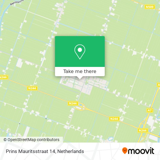 Prins Mauritsstraat 14 map
