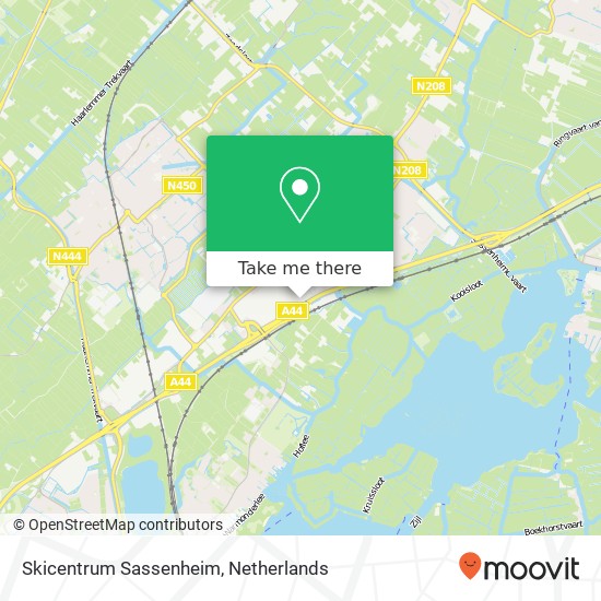 Skicentrum Sassenheim map