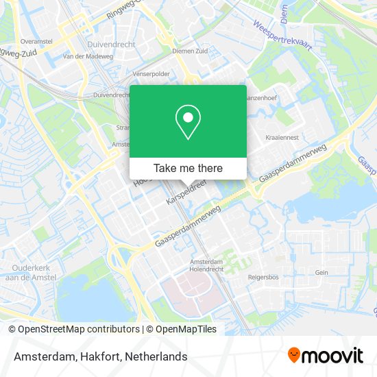 Amsterdam, Hakfort map