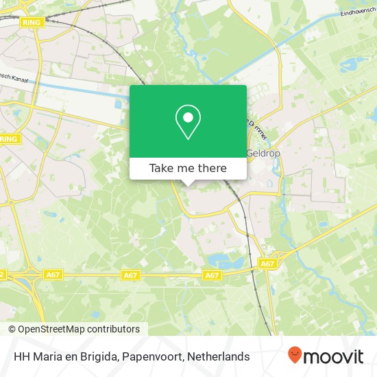 HH Maria en Brigida, Papenvoort map