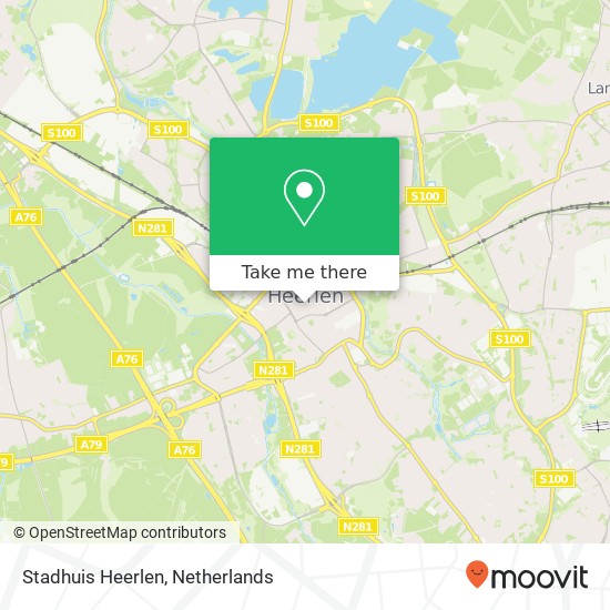 Stadhuis Heerlen map
