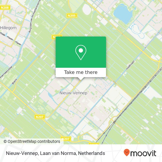 Nieuw-Vennep, Laan van Norma map