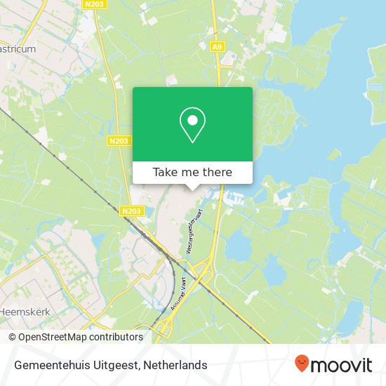 Gemeentehuis Uitgeest map