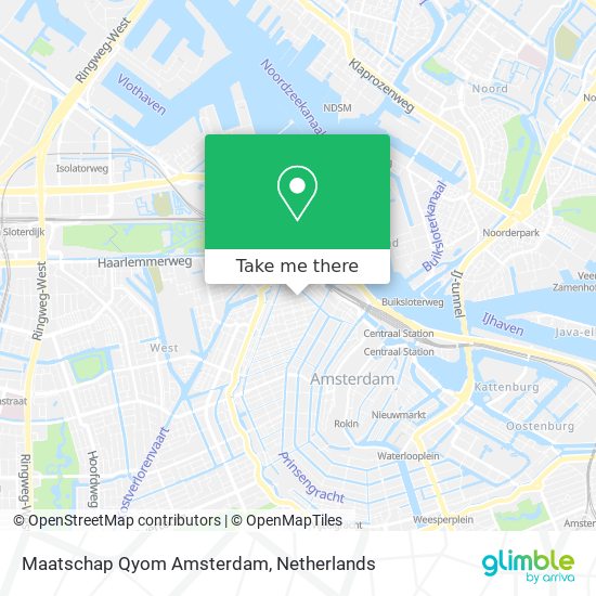 Maatschap Qyom Amsterdam map