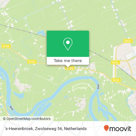 's-Heerenbroek, Zwolseweg 56 map