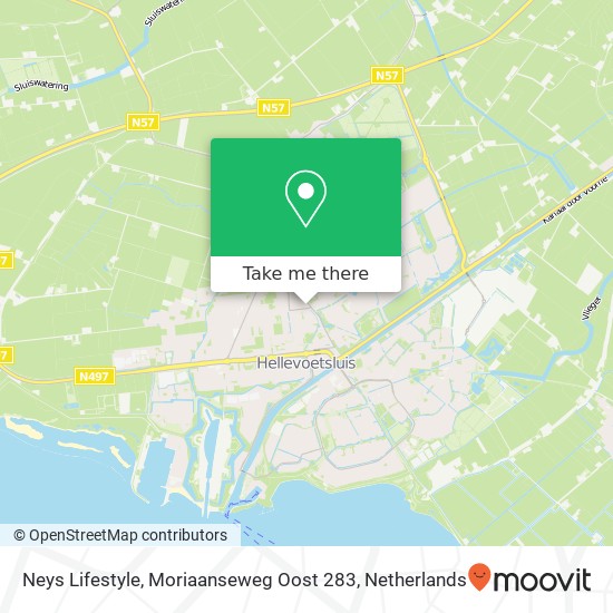 Neys Lifestyle, Moriaanseweg Oost 283 map