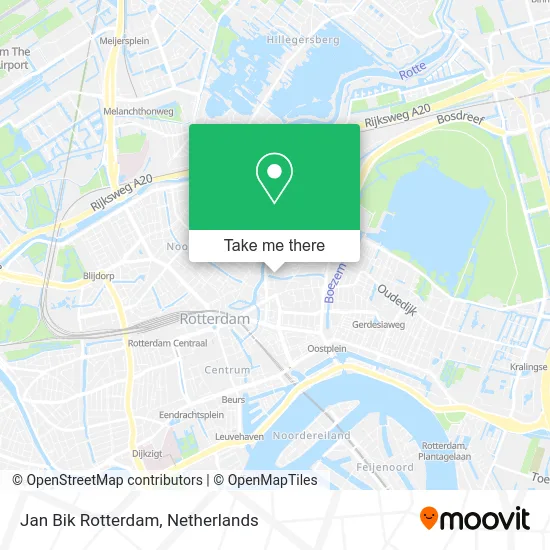 Jan Bik Rotterdam map