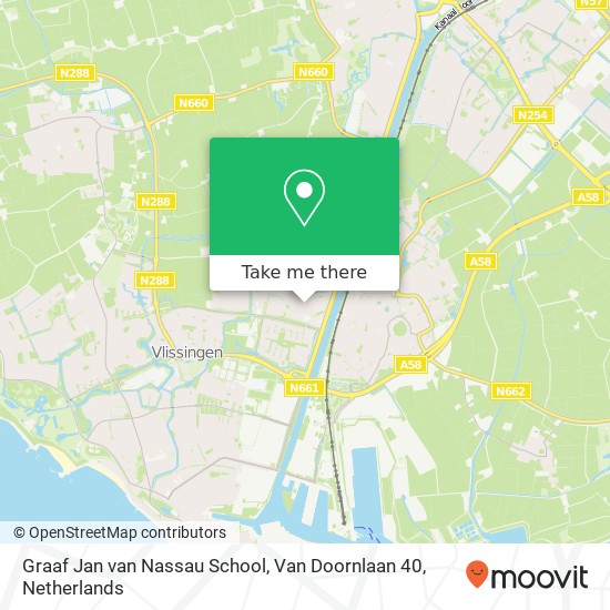 Graaf Jan van Nassau School, Van Doornlaan 40 map