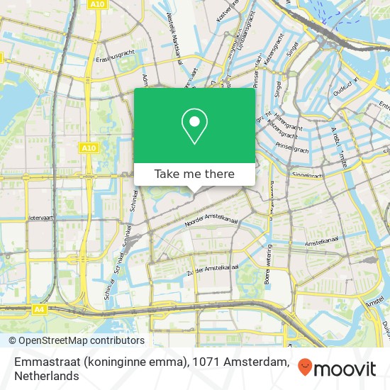 Emmastraat (koninginne emma), 1071 Amsterdam map