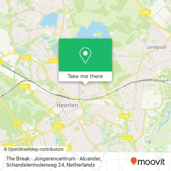 The Break - Jongerencentrum - Alcander, Schandelermolenweg 24 Karte