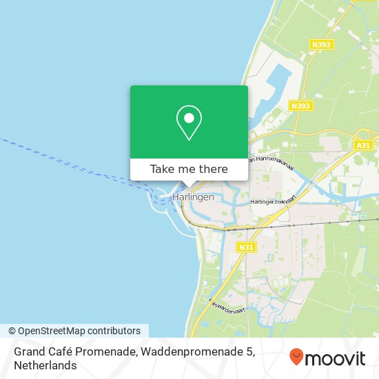 Grand Café Promenade, Waddenpromenade 5 Karte