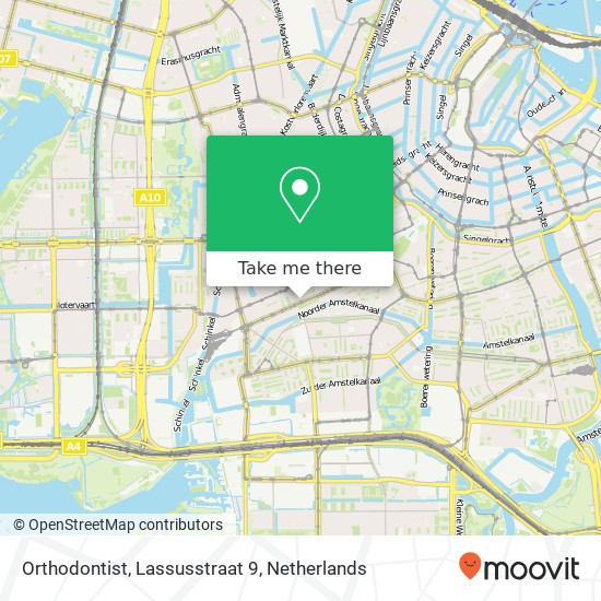 Orthodontist, Lassusstraat 9 map