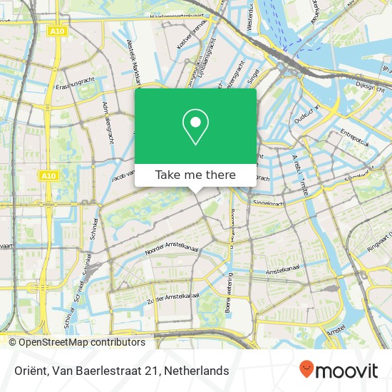 Oriënt, Van Baerlestraat 21 map