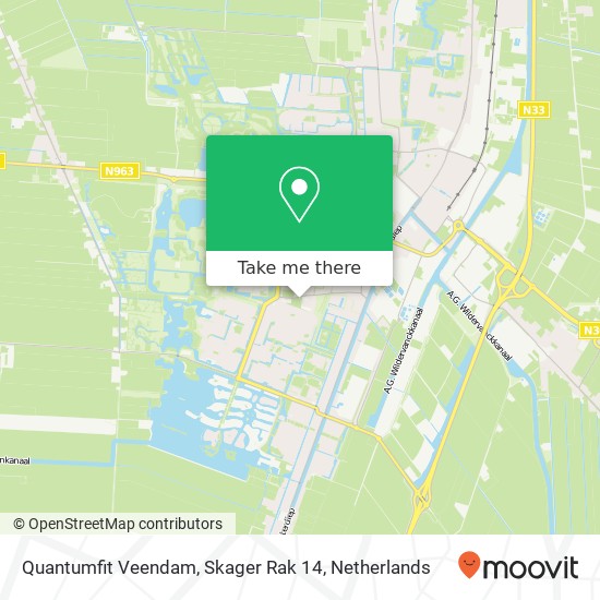 Quantumfit Veendam, Skager Rak 14 map