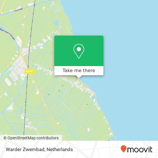 Warder Zwembad, IJsselmeerdijk 6A Karte