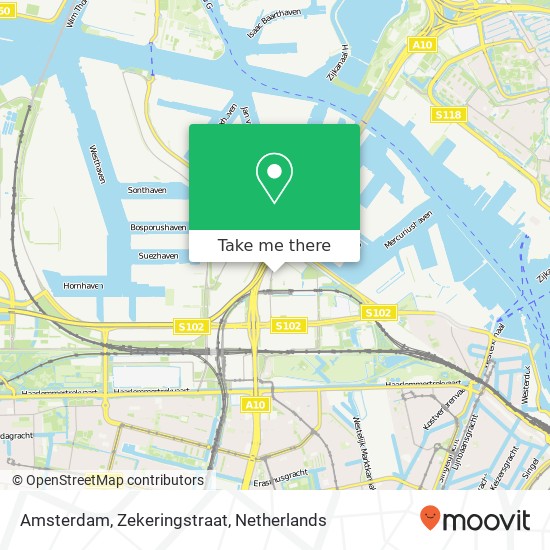 Amsterdam, Zekeringstraat map