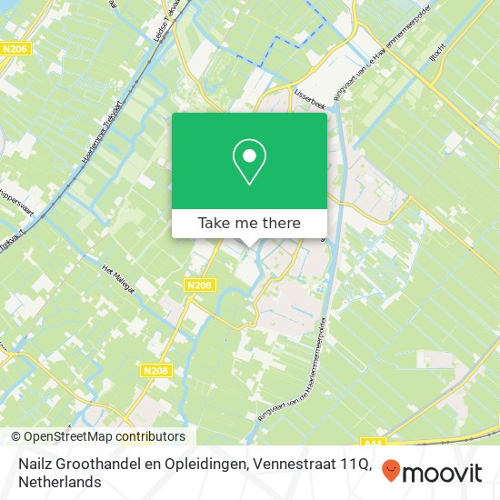 Nailz Groothandel en Opleidingen, Vennestraat 11Q map