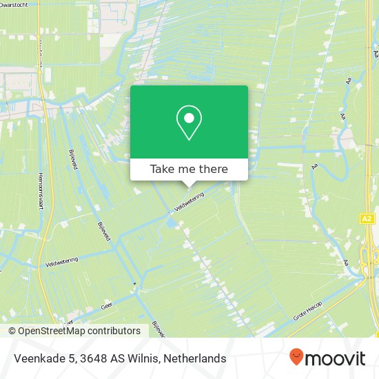 Veenkade 5, 3648 AS Wilnis map