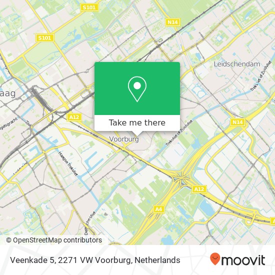 Veenkade 5, 2271 VW Voorburg map