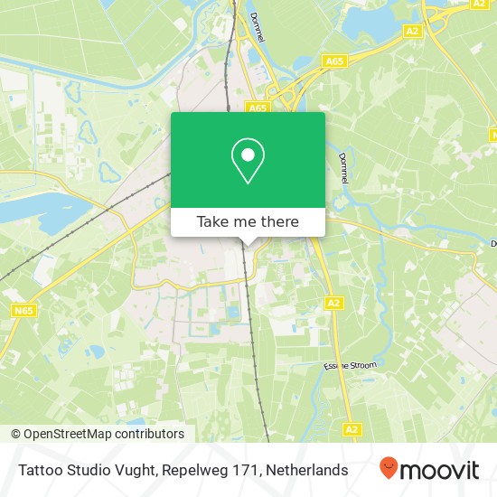 Tattoo Studio Vught, Repelweg 171 map