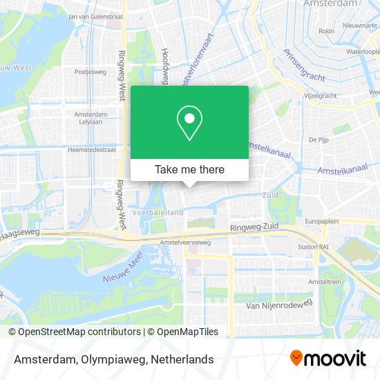 Amsterdam, Olympiaweg map