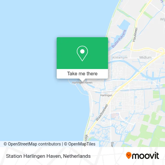 Station Harlingen Haven map