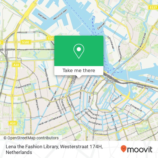 Lena the Fashion Library, Westerstraat 174H map