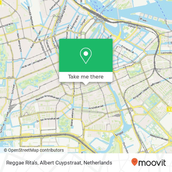 Reggae Rita's, Albert Cuypstraat map