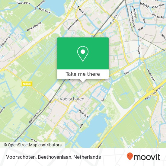 Voorschoten, Beethovenlaan map