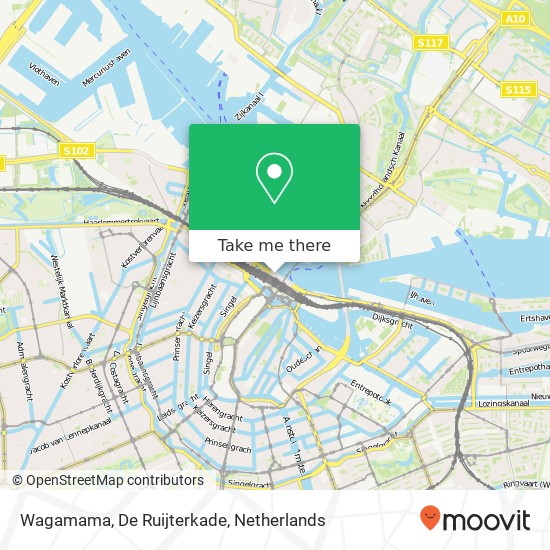 Wagamama, De Ruijterkade map