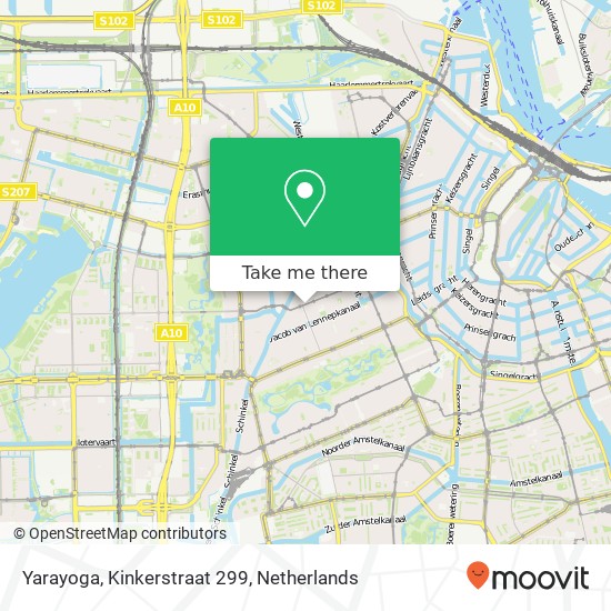 Yarayoga, Kinkerstraat 299 map