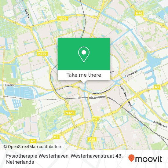 Fysiotherapie Westerhaven, Westerhavenstraat 43 Karte