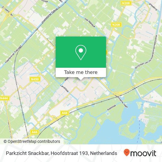 Parkzicht Snackbar, Hoofdstraat 193 map