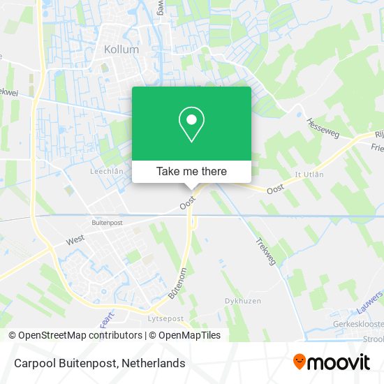 Carpool Buitenpost map