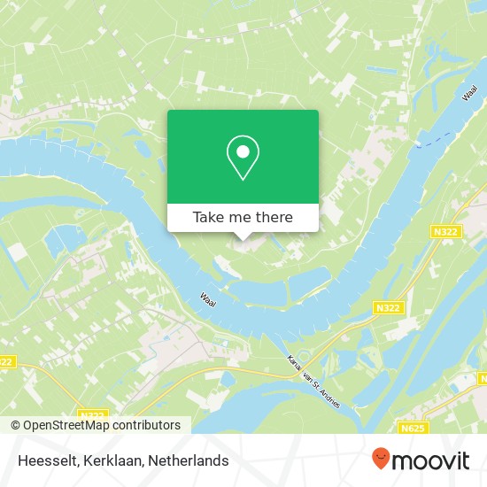 Heesselt, Kerklaan map