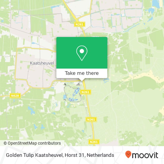 Golden Tulip Kaatsheuvel, Horst 31 map