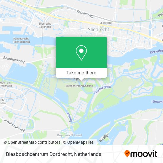 Biesboschcentrum Dordrecht map
